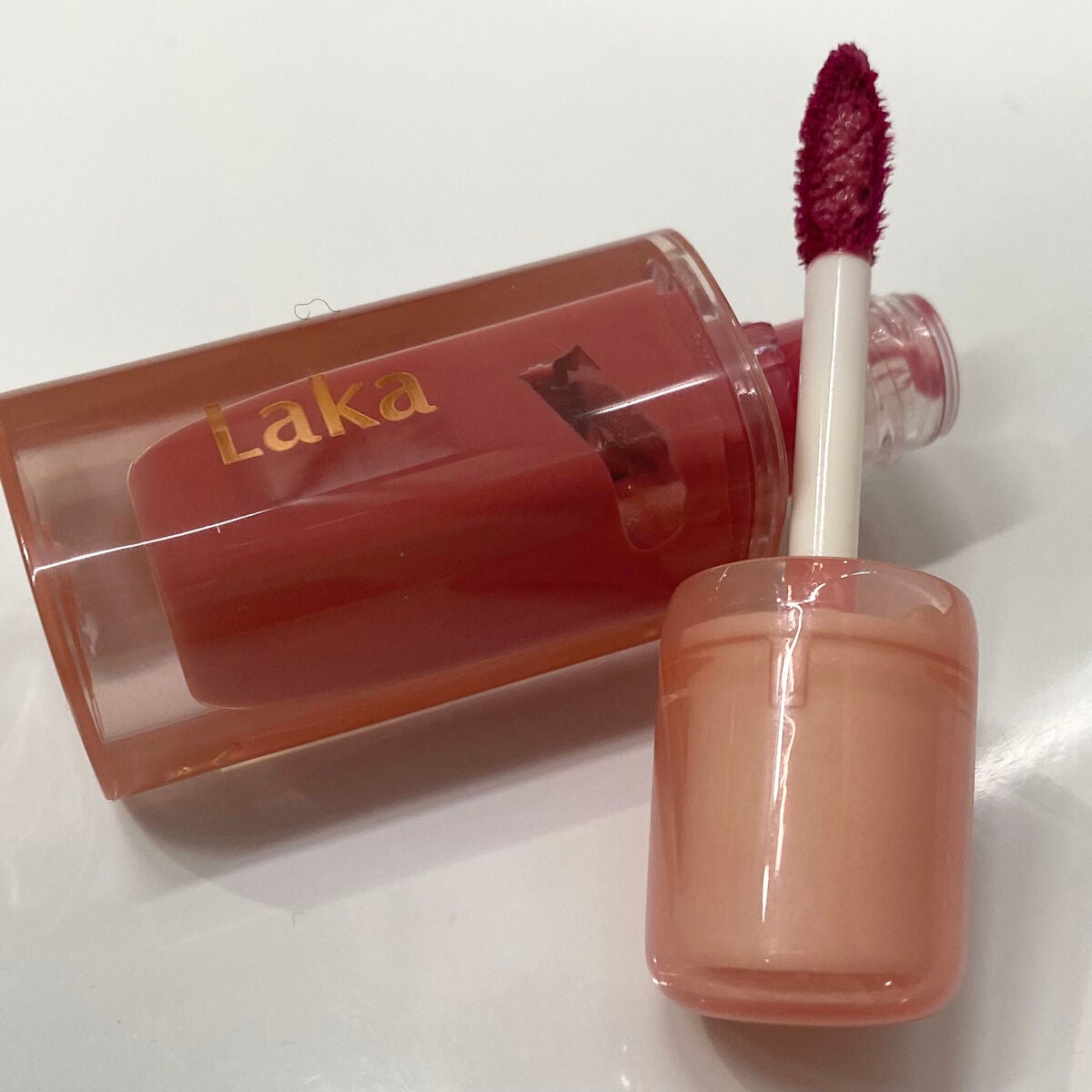 ジェリーイングヌードグロス/Laka/リップグロスを使ったクチコミ(4枚目)