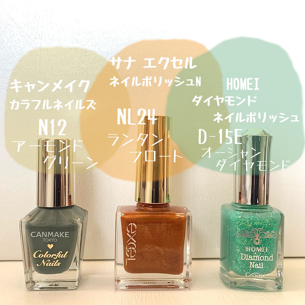 ダイヤモンドネイルポリッシュ D-15E オーシャン ダイヤモンド/HOMEI/マニキュアを使ったクチコミ（2枚目）