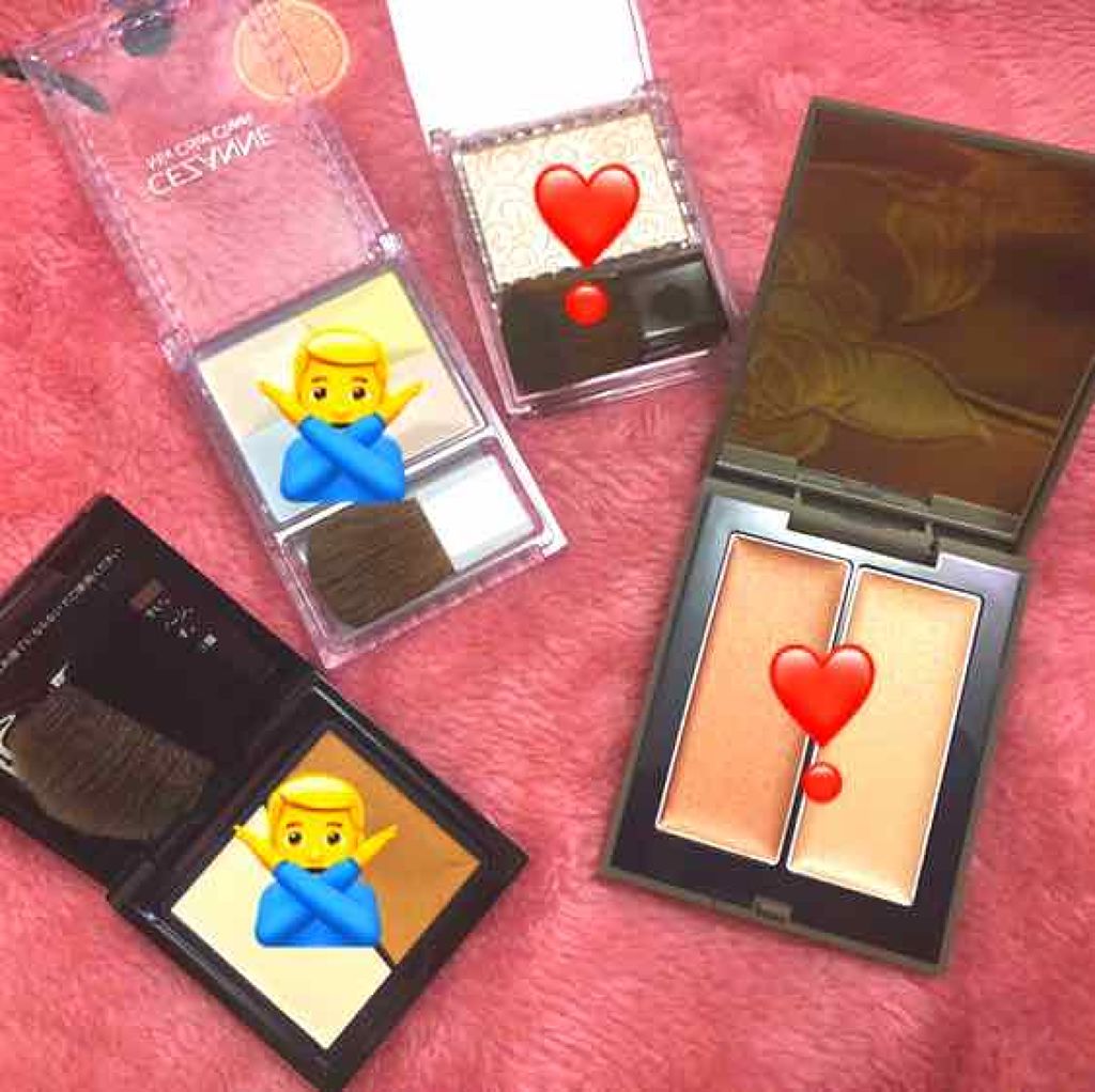 ミックスカラーチーク/CEZANNE/パウダーチークを使ったクチコミ（1枚目）