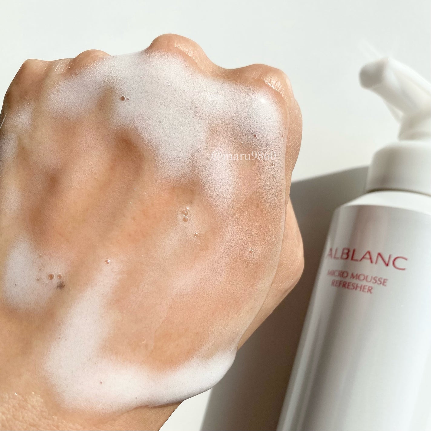 マイクロムース リフレッシャー/ALBLANC/泡洗顔を使ったクチコミ(4枚目)