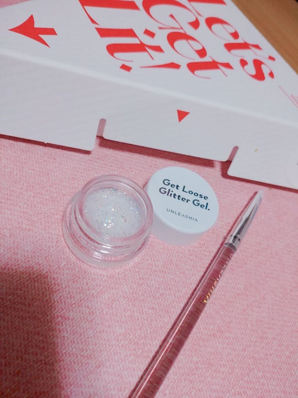 ゲットルーズグリッタージェル/unleashia/グリッターを使ったクチコミ(1枚目)