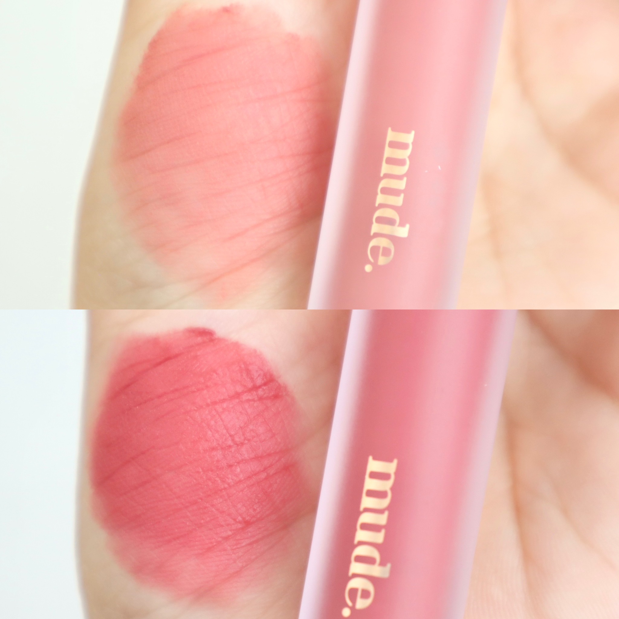 ソフトブラーティント/mude./リップティントを使ったクチコミ（3枚目）