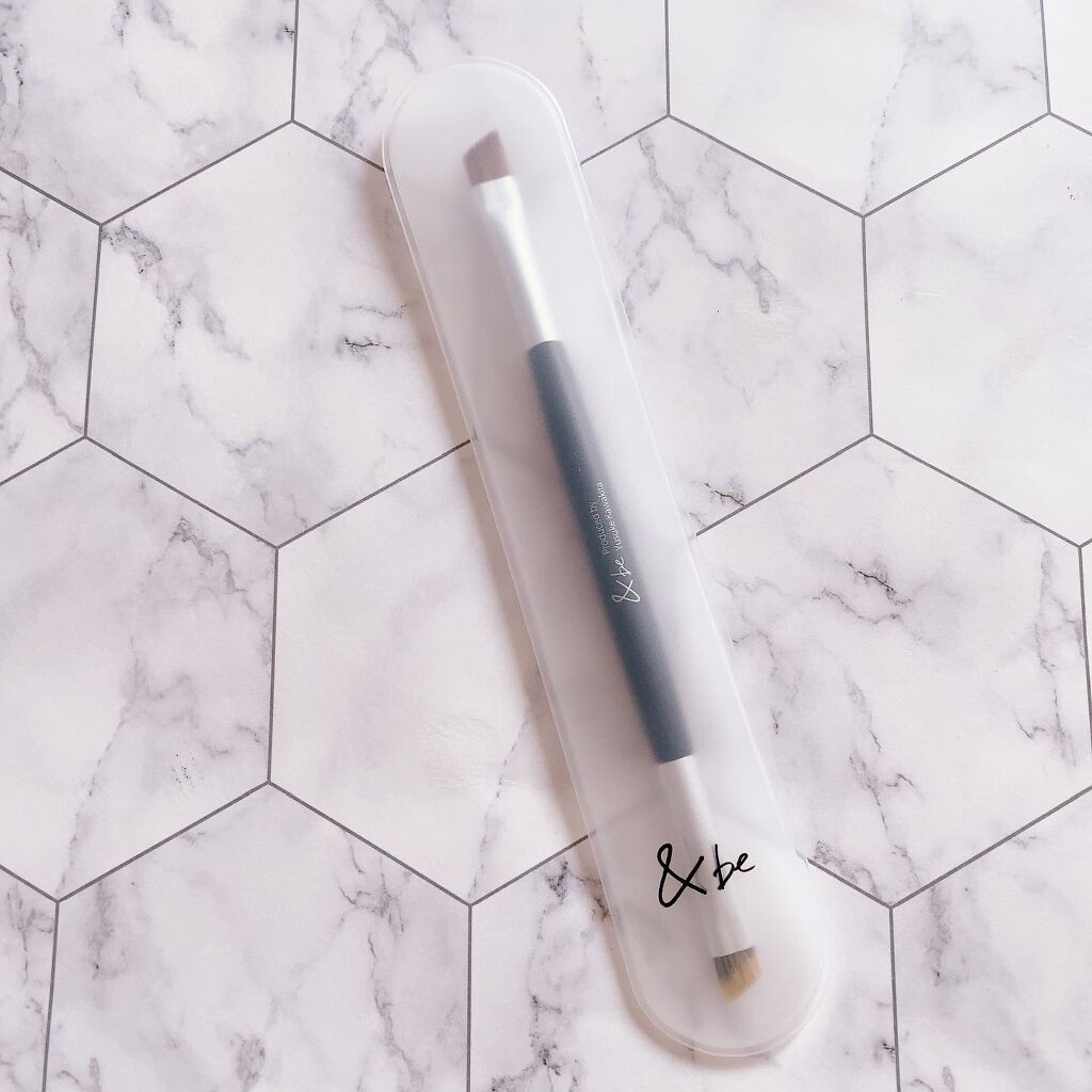 ダブルエンドアイブロウブラシ熊野筆/＆be/メイクブラシを使ったクチコミ（2枚目）