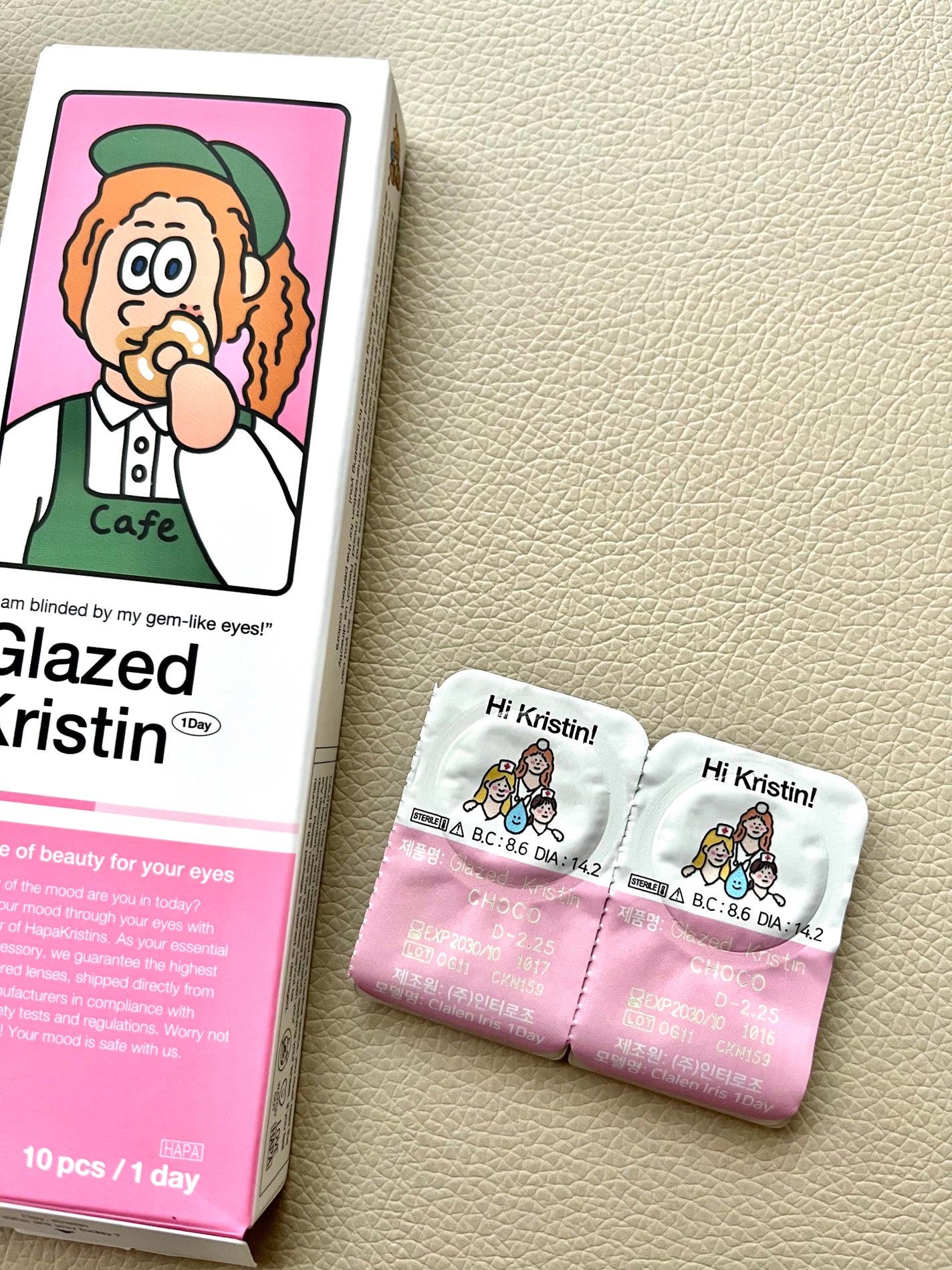 Glazed Krirtin/Hapa kristin/カラーコンタクトレンズを使ったクチコミ(4枚目)