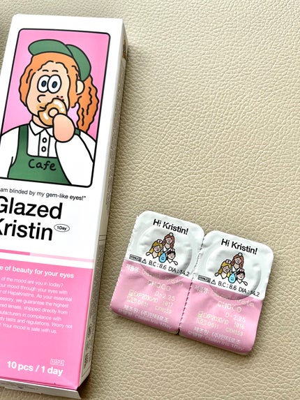 Glazed Krirtin/Hapa kristin/カラーコンタクトレンズを使ったクチコミ(4枚目)