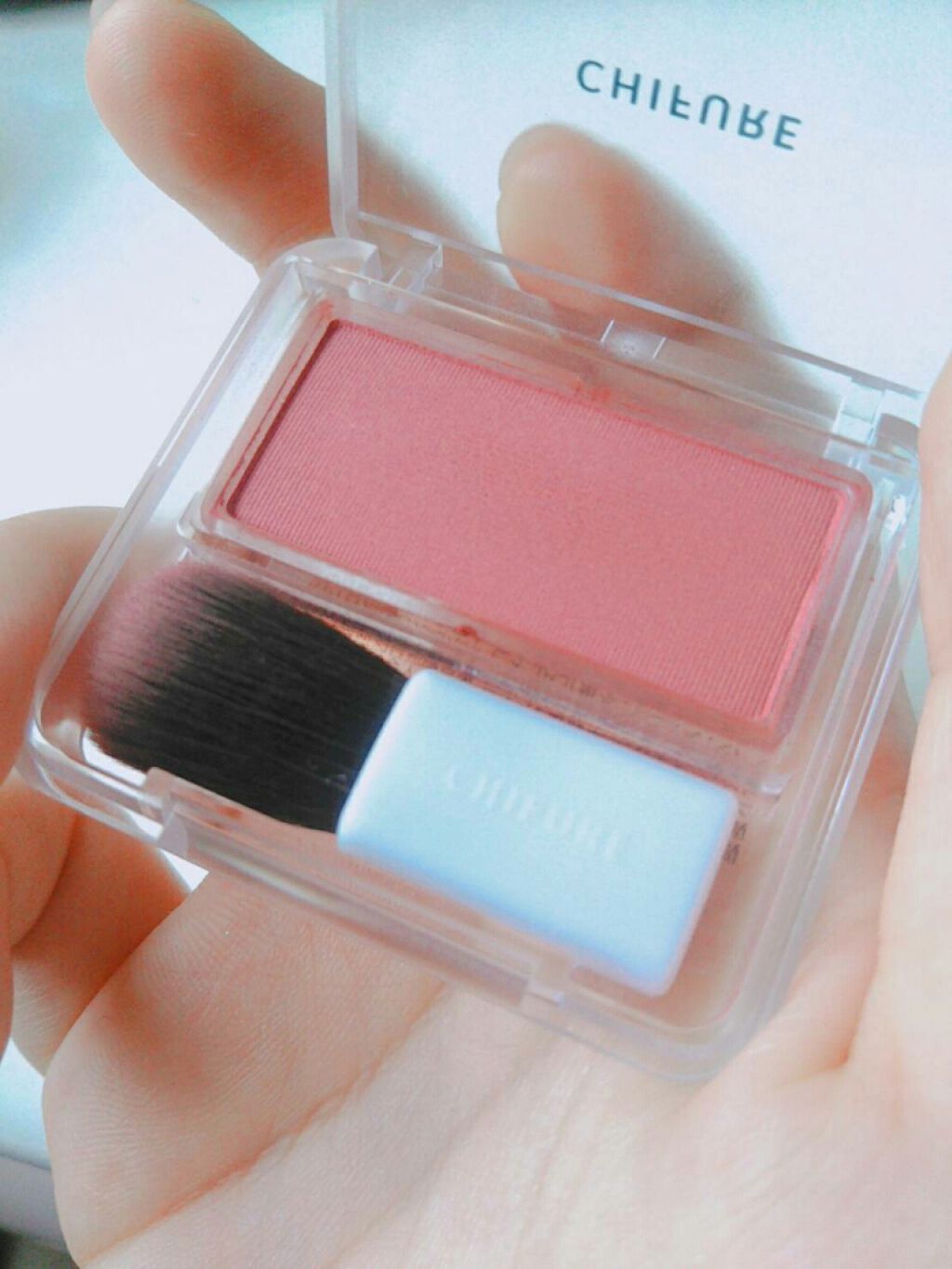 パウダー チーク/ちふれ/パウダーチークを使ったクチコミ（2枚目）