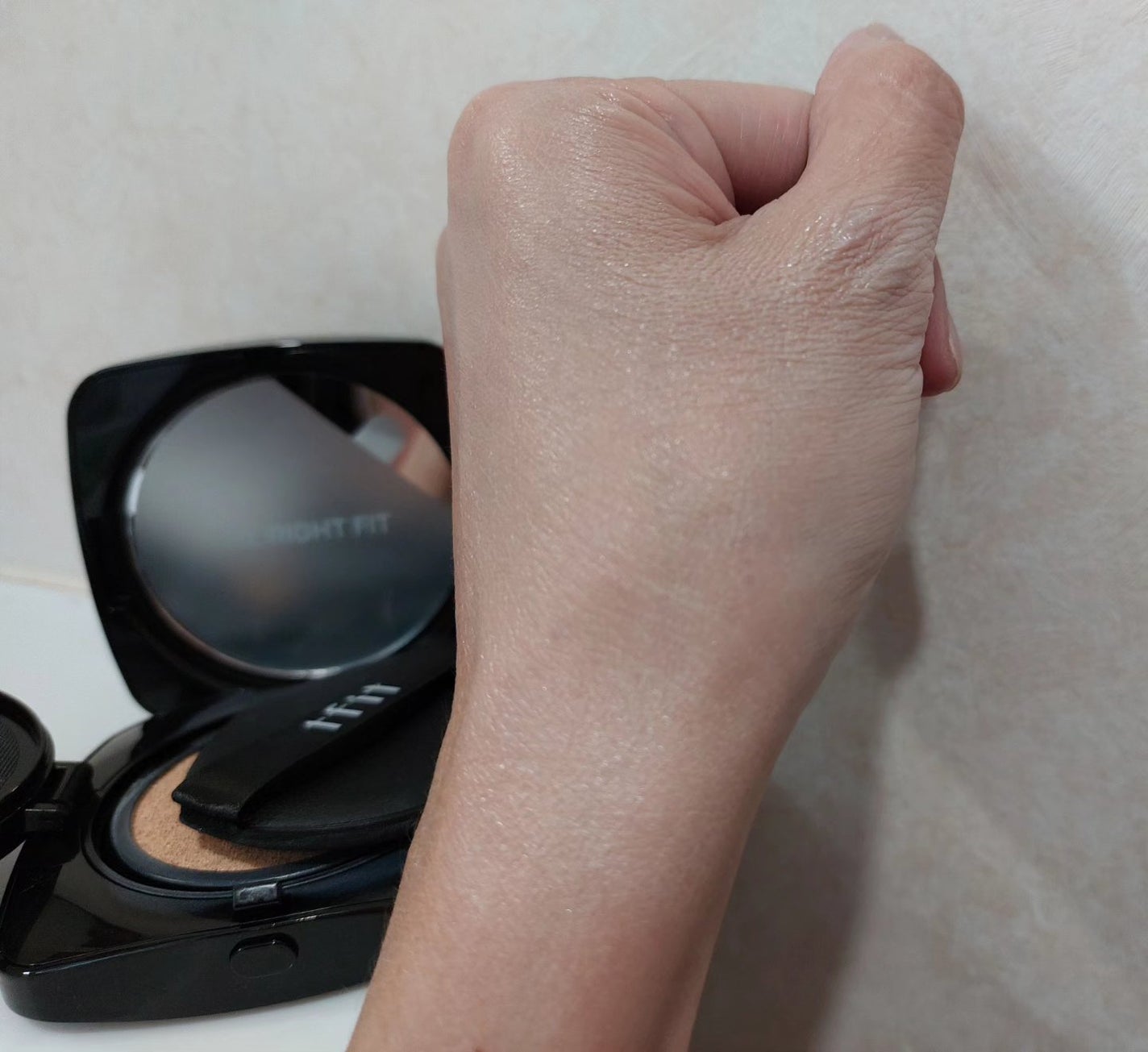 レイヤリングフィット グロークッションEX/TFIT/クッションファンデーションを使ったクチコミ(5枚目)