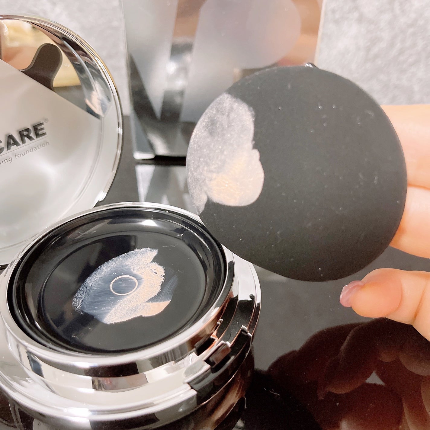 V3シャイニングファンデーション/SPICARE/クッションファンデーションを使ったクチコミ(3枚目)