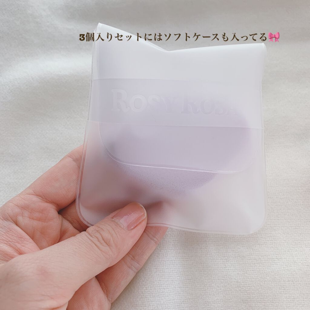 シフォンタッチスポンジN ダイヤ型/ロージーローザ/パフ・スポンジを使ったクチコミ(3枚目)