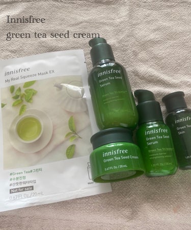 グリーンティーシード クリーム 限定パッケージ(100ml)/innisfree/フェイスクリームを使ったクチコミ（1枚目）