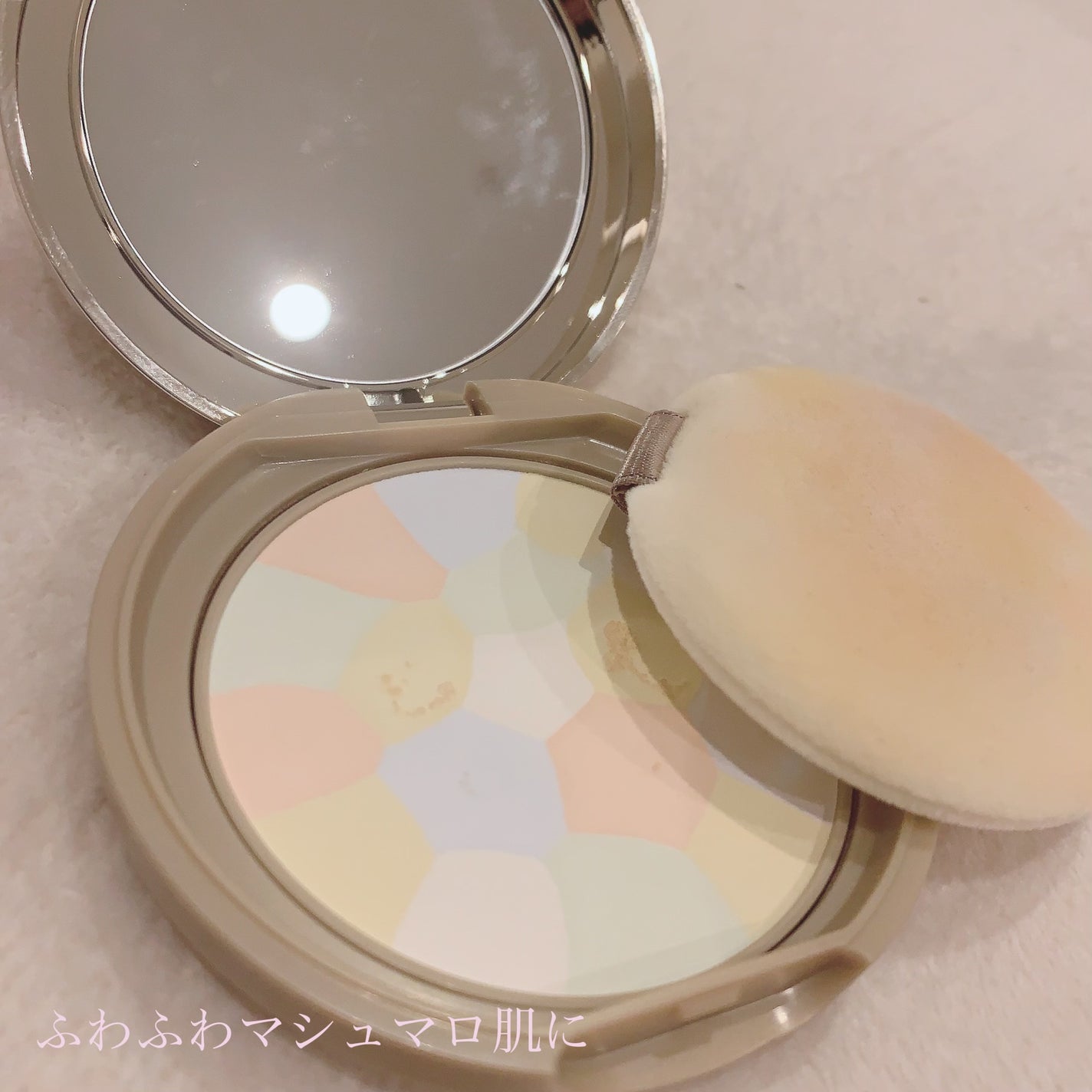 マシュマロフィニッシュパウダー ~Abloom~/キャンメイク/プレストパウダーを使ったクチコミ(3枚目)
