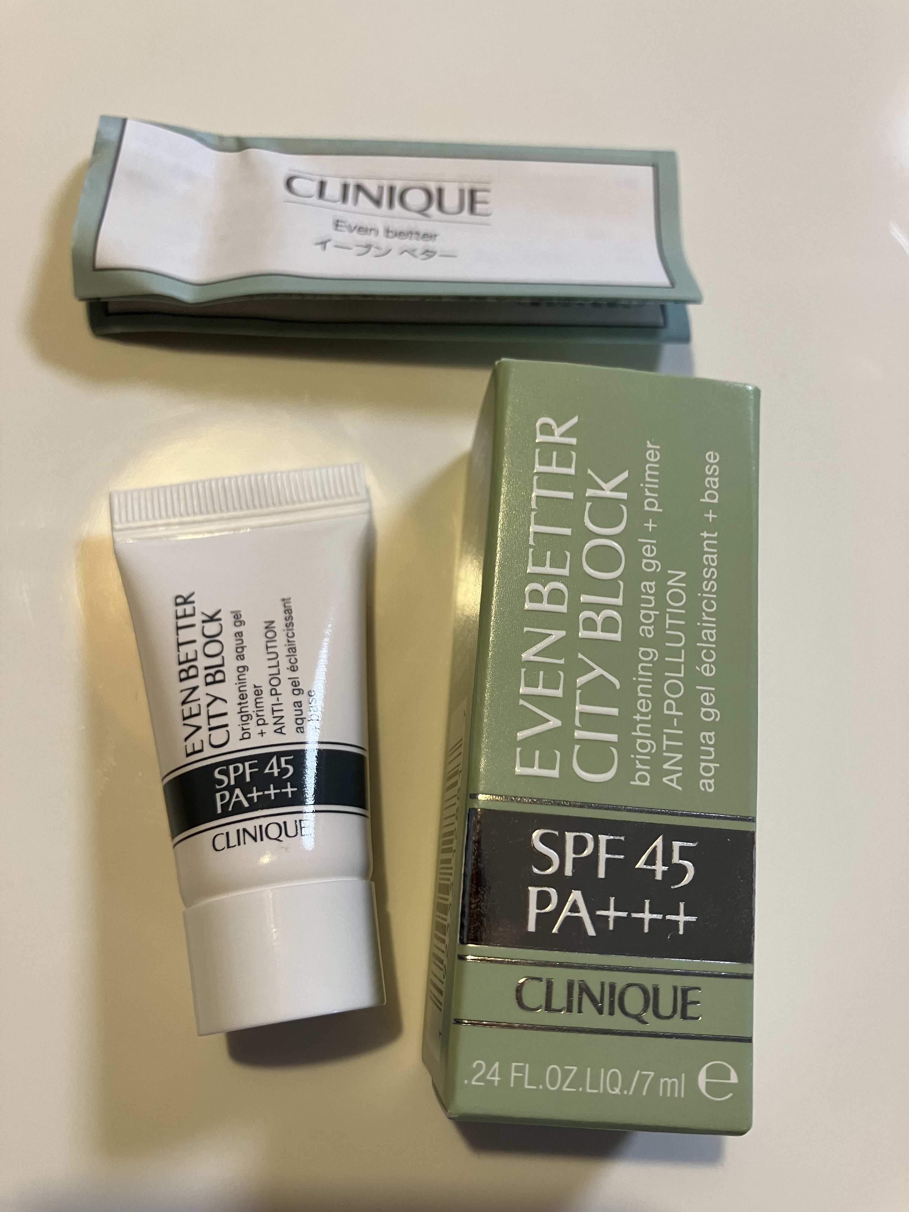 イーブン ベター シティ ブロック アクア ジェル 45/CLINIQUE/日焼け止めジェルを使ったクチコミ（1枚目）