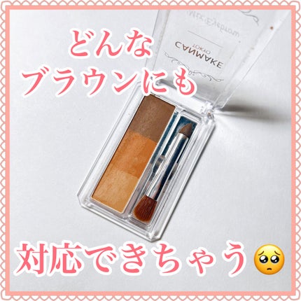 ミックスアイブロウ 08 テラコッタキャメル/キャンメイク/パウダーアイブロウを使ったクチコミ(1枚目)