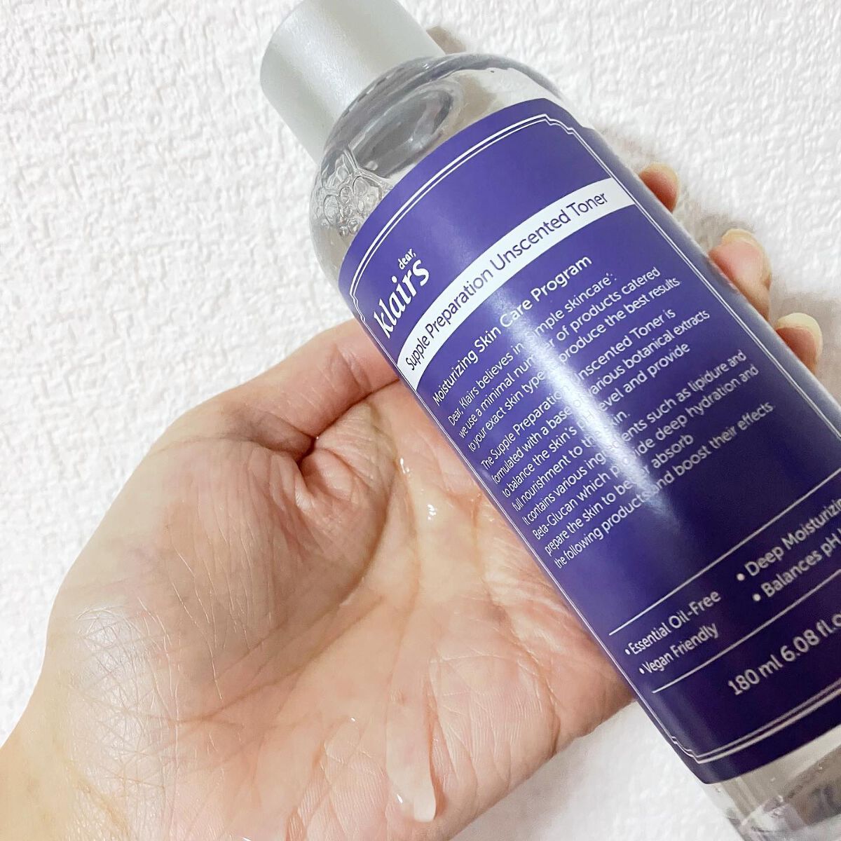 サプルプレパレーションアンセンテッドトナー(180ml)/Klairs/化粧水を使ったクチコミ(4枚目)