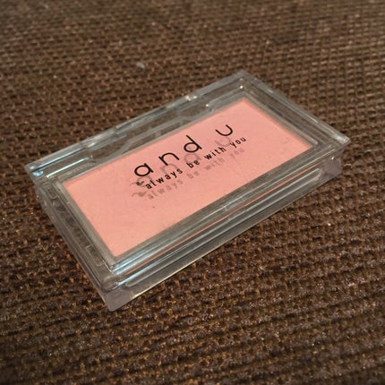 パウダーチーク/and U/パウダーチークを使ったクチコミ(1枚目)