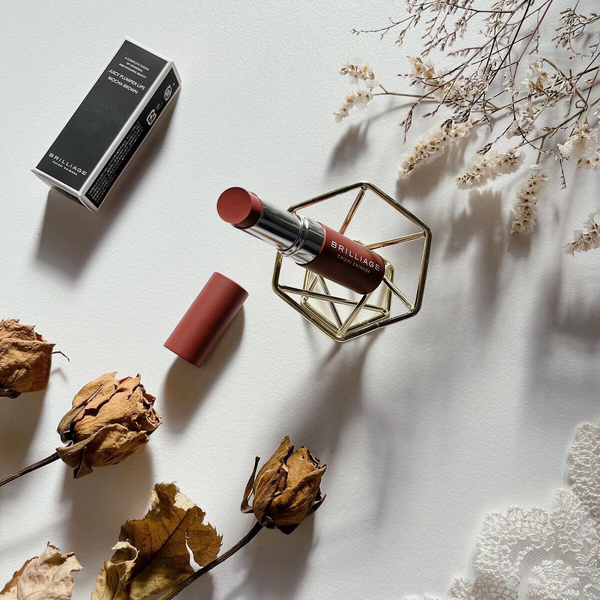  ジューシー プランパー リップス モカブラウン/ブリリアージュ/リッププランパーを使ったクチコミ（3枚目）