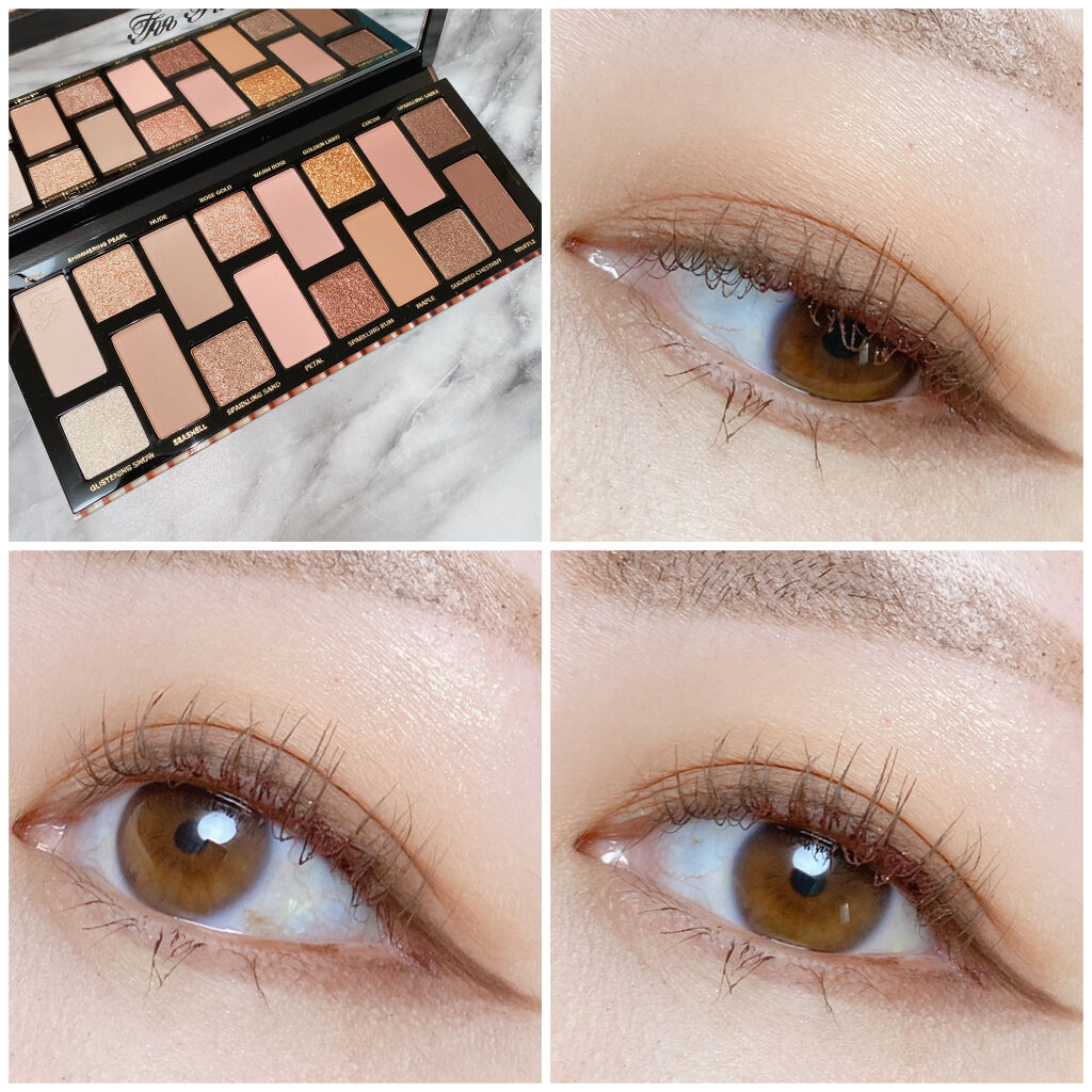 ボーン ディス ウェイ ザ ナチュラル ヌード アイシャドウ パレット/Too Faced/アイシャドウパレットを使ったクチコミ（2枚目）