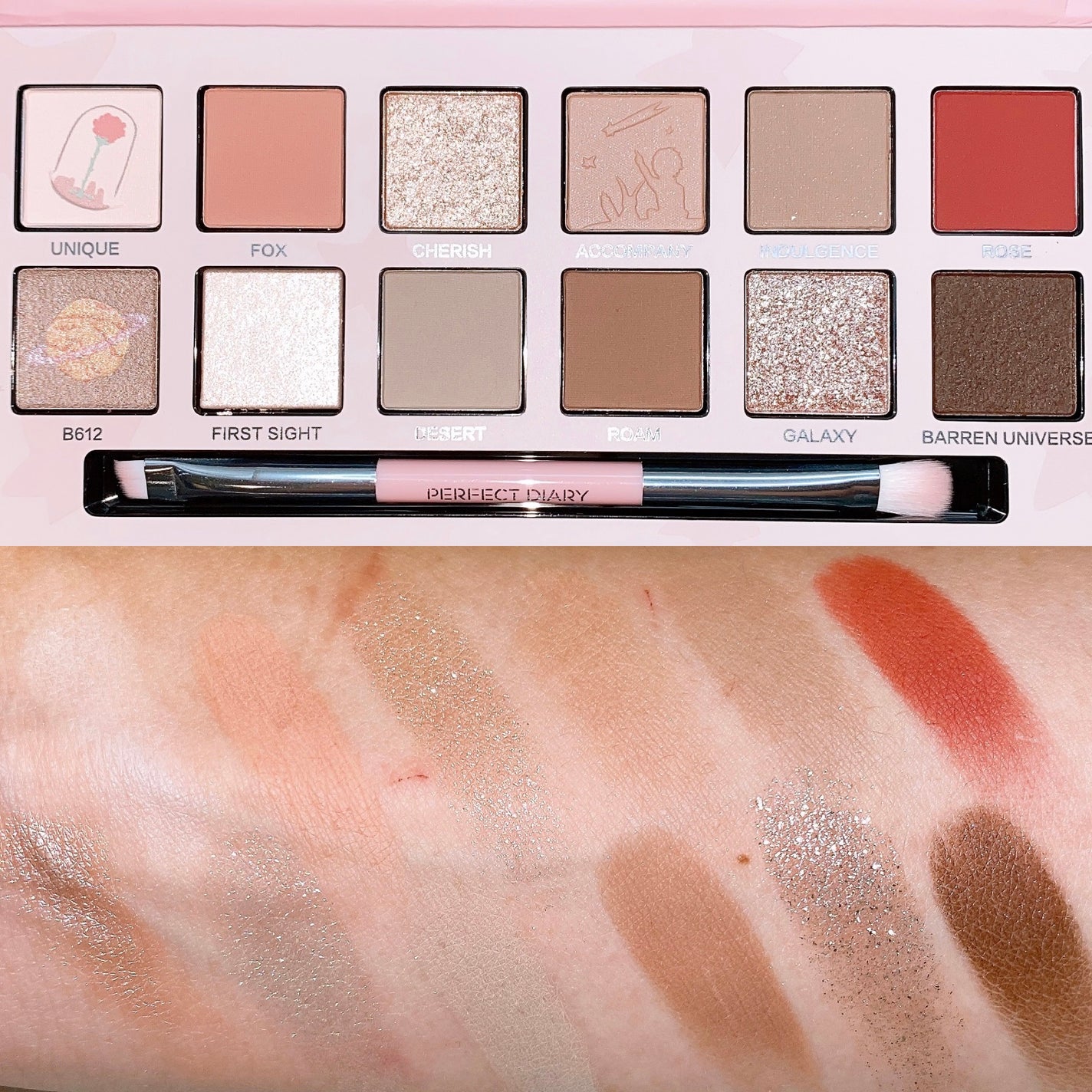 エクスプローラ12色 動物アイシャドウパレット/PERFECT DIARY/アイシャドウパレットを使ったクチコミ(8枚目)
