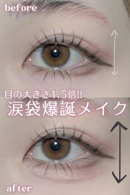 ピメル パーフェクトアイバッグペンシル ピンクベージュ/pdc/リキッドアイライナーを使ったクチコミ(1枚目)