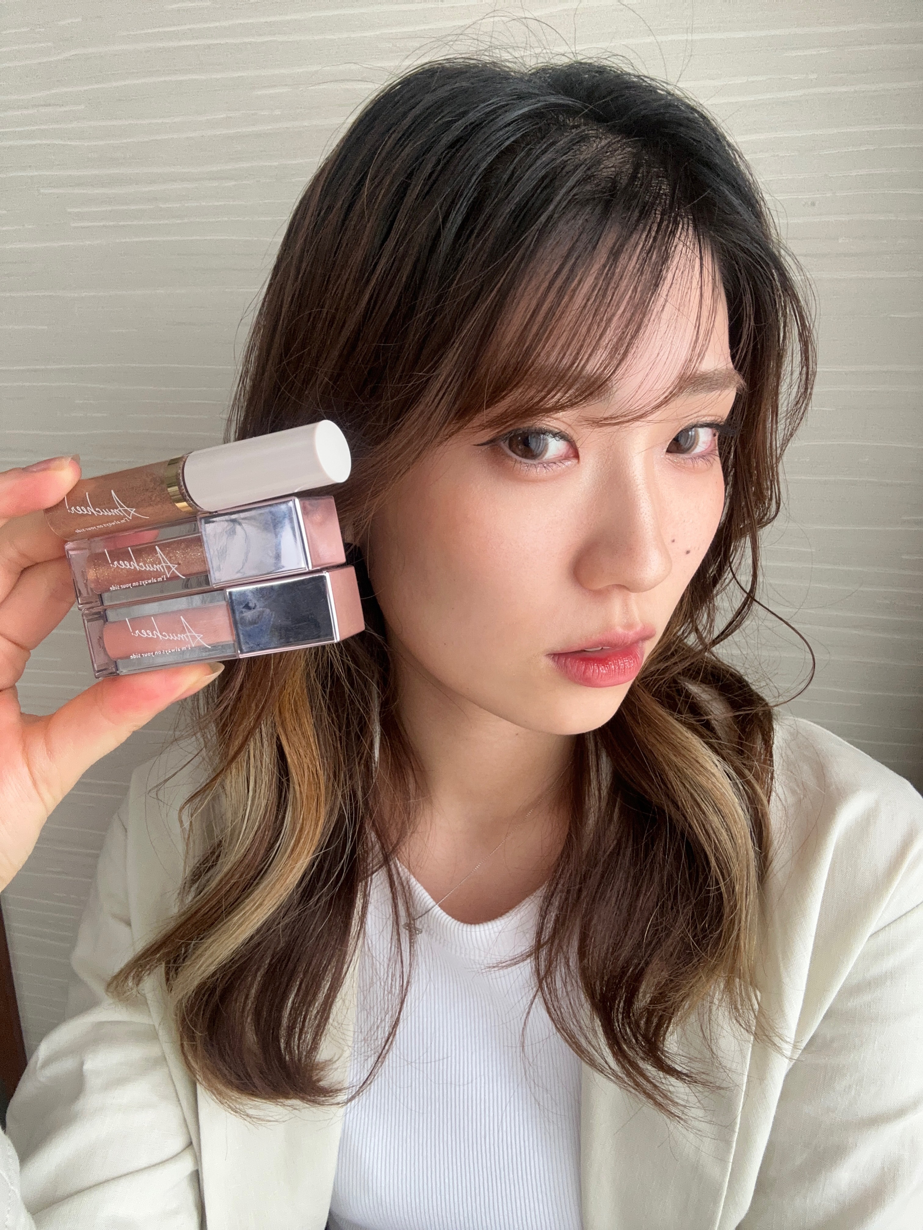 アミュチア セレクトタッチアイシャドウ P201 マンダリンソーダ/クラブ/リキッドアイシャドウを使ったクチコミ（2枚目）