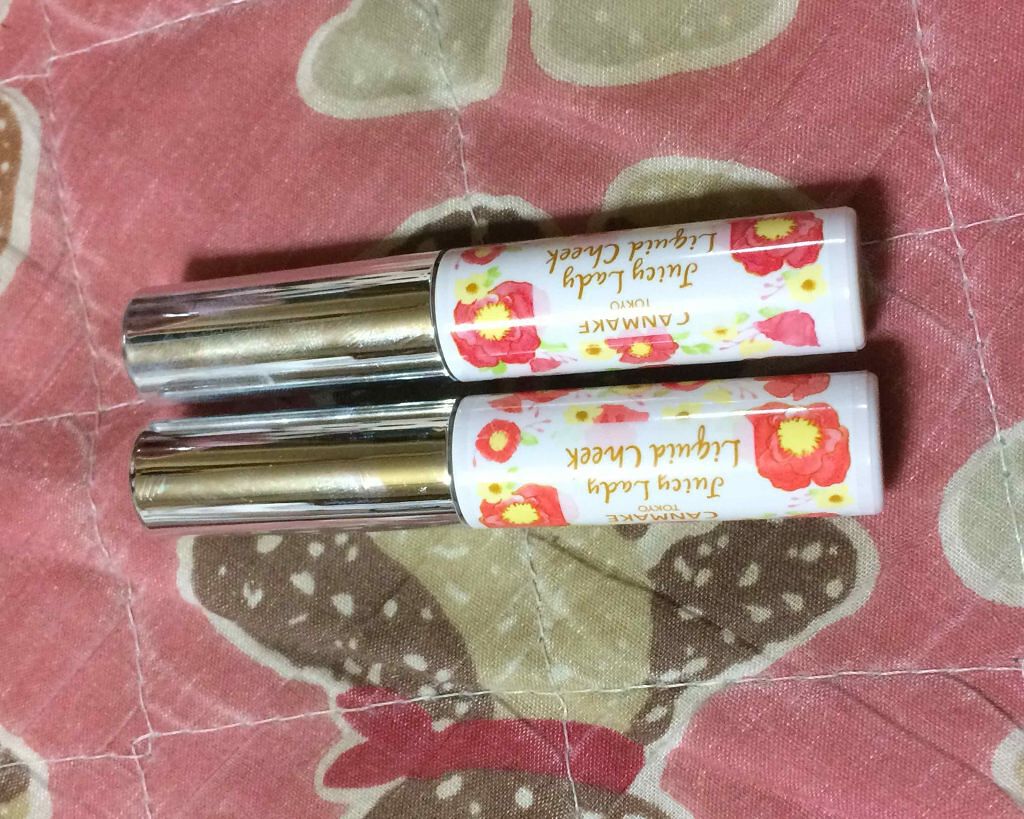 ジューシーレディリキッドチーク/キャンメイク/リキッドチークを使ったクチコミ（1枚目）