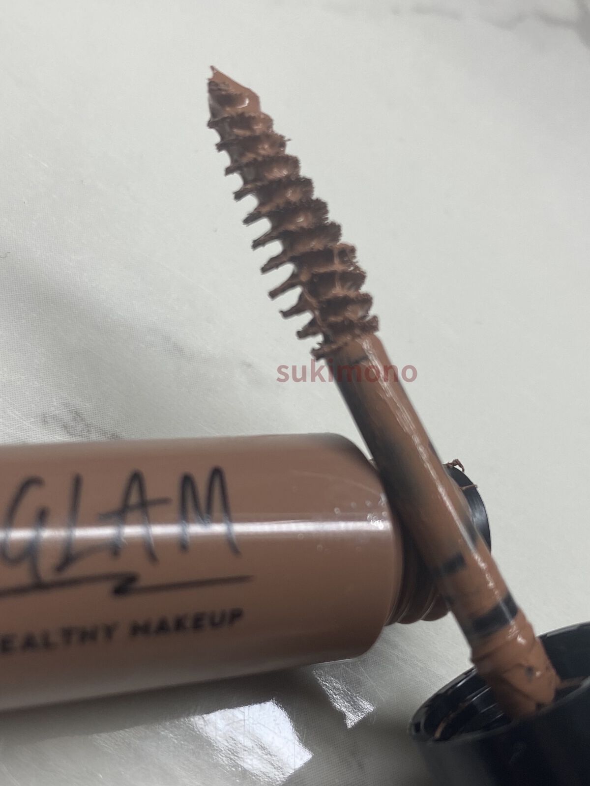 UR GLAM　EYEBROW MASCARA ソフトブラウン/U R GLAM/眉マスカラを使ったクチコミ（3枚目）