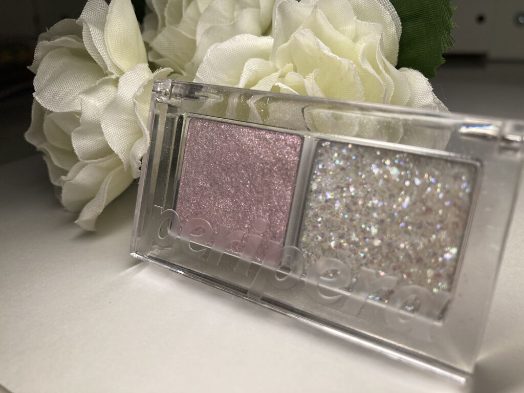  デュオ ポケット グリッター シャドウ/PERIPERA/アイシャドウパレットを使ったクチコミ（2枚目）