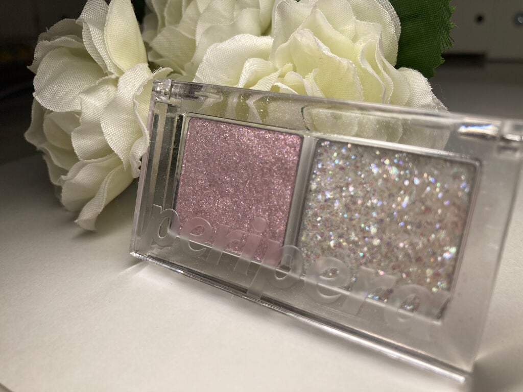 デュオ ポケット グリッター シャドウ/PERIPERA/アイシャドウパレットを使ったクチコミ(2枚目)