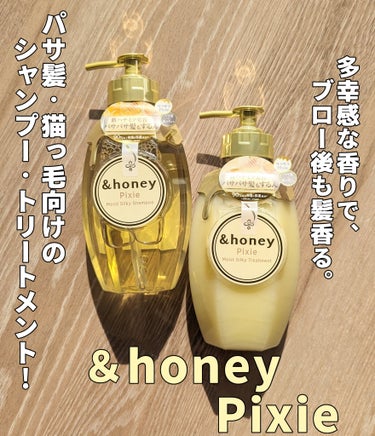 &honey ＆honey ピクシーモイストシルキー　シャンプー1.0/ヘアトリートメント2.0のクチコミ「【＆honey ピクシーモイストシルキー　シャンプー1.0/ヘアトリートメント2.0】

こち.....」（1枚目）