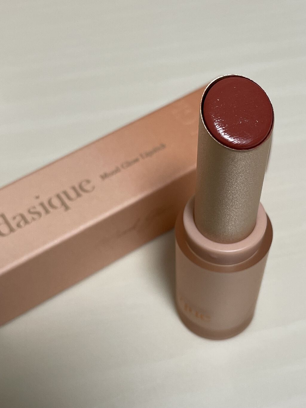 ムードグロウリップスティック/dasique/口紅を使ったクチコミ（2枚目）