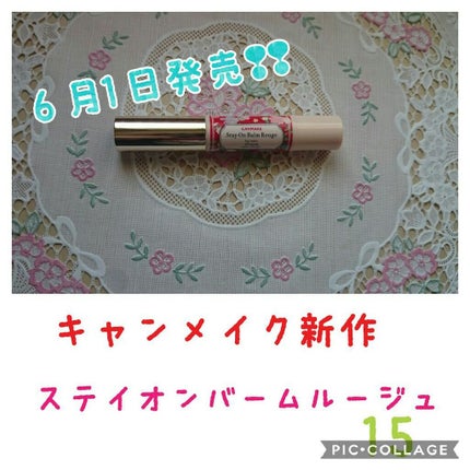 ステイオンバームルージュ/キャンメイク/口紅を使ったクチコミ(1枚目)
