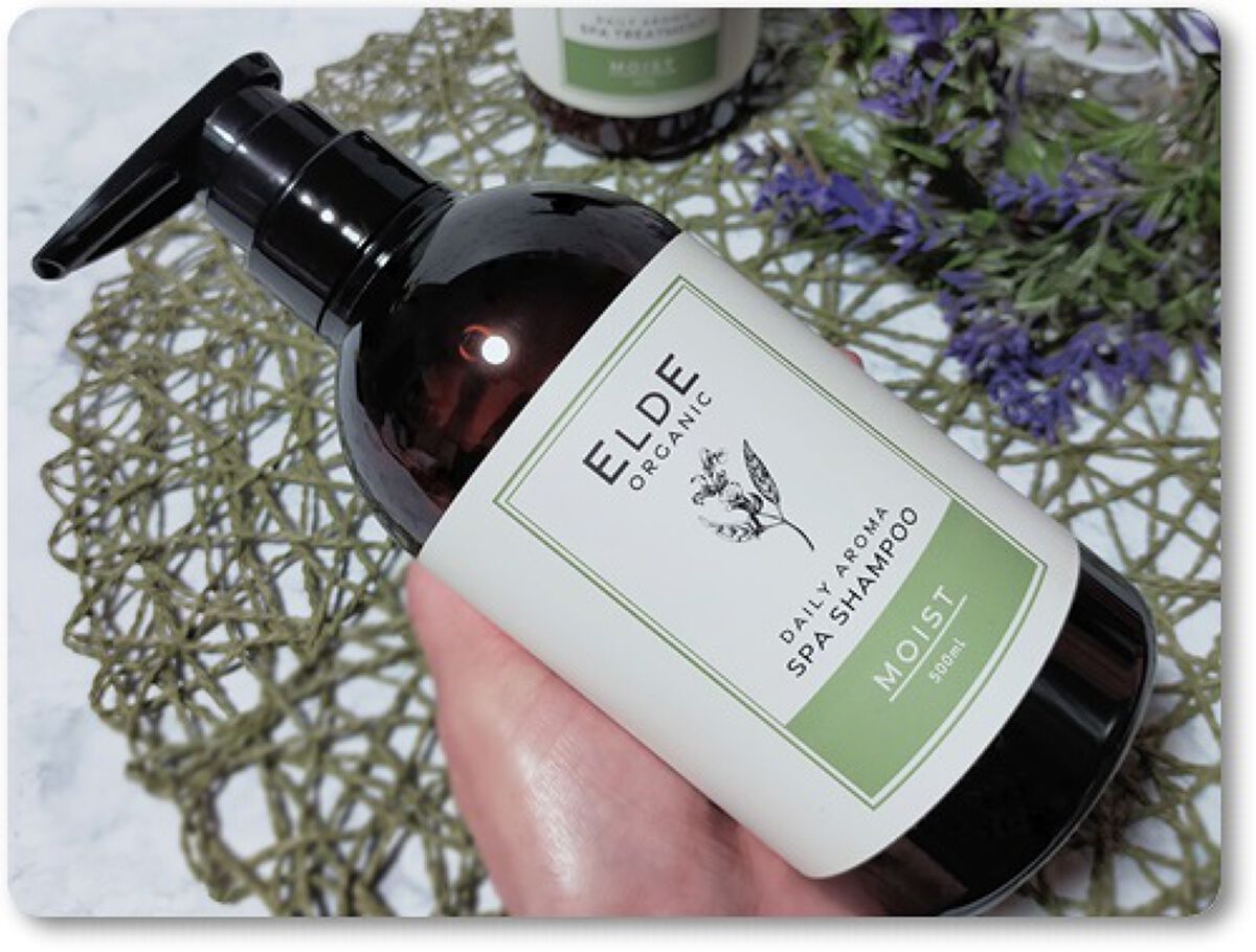 デイリーアロマスパシャンプー／トリートメント(モイスト)/ELDE ORGANIC/市販シャンプーを使ったクチコミ（1枚目）