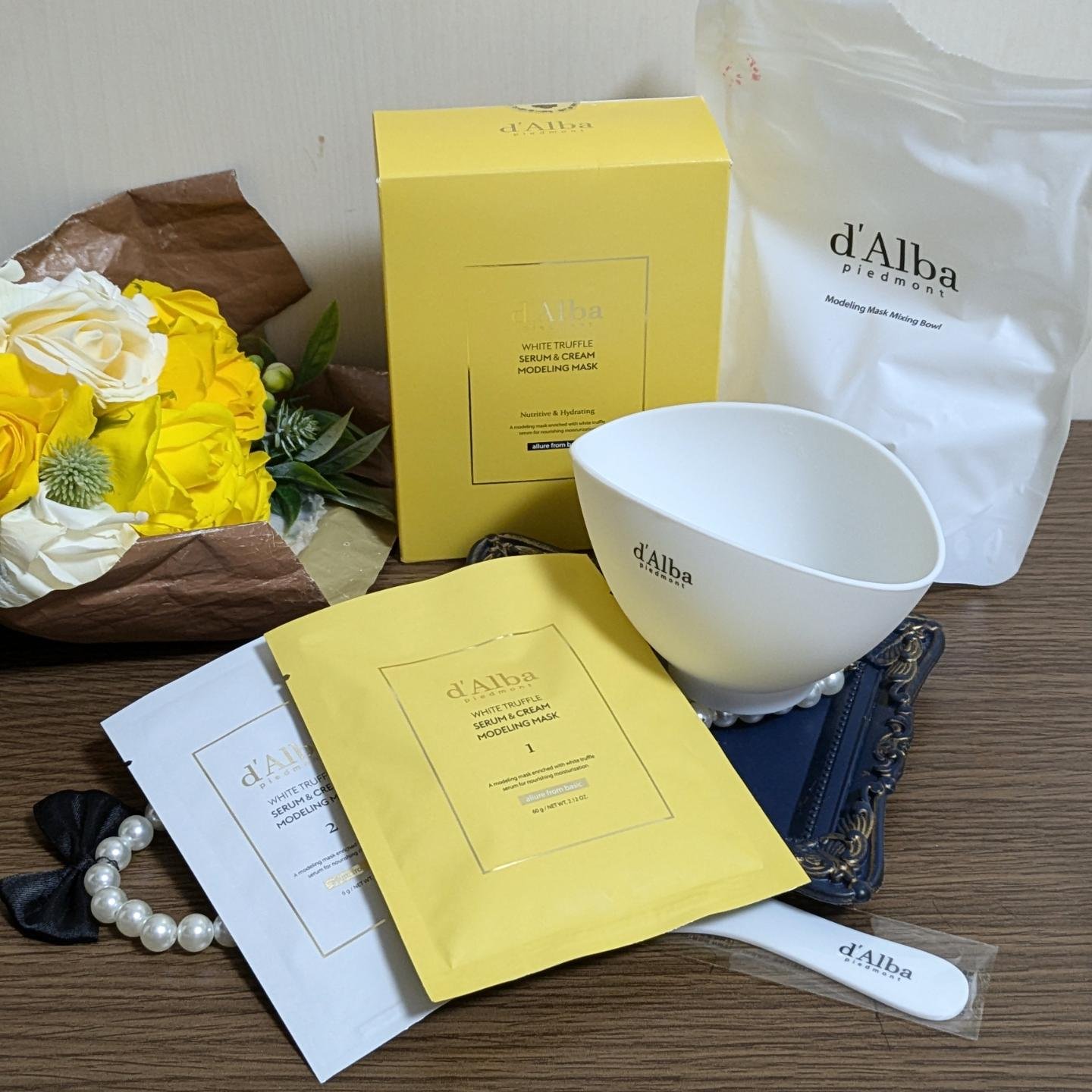 WHITE TRUFFLE SERUM & CREAM MODELING MASK/ダルバ/その他スキンケアを使ったクチコミ（1枚目）