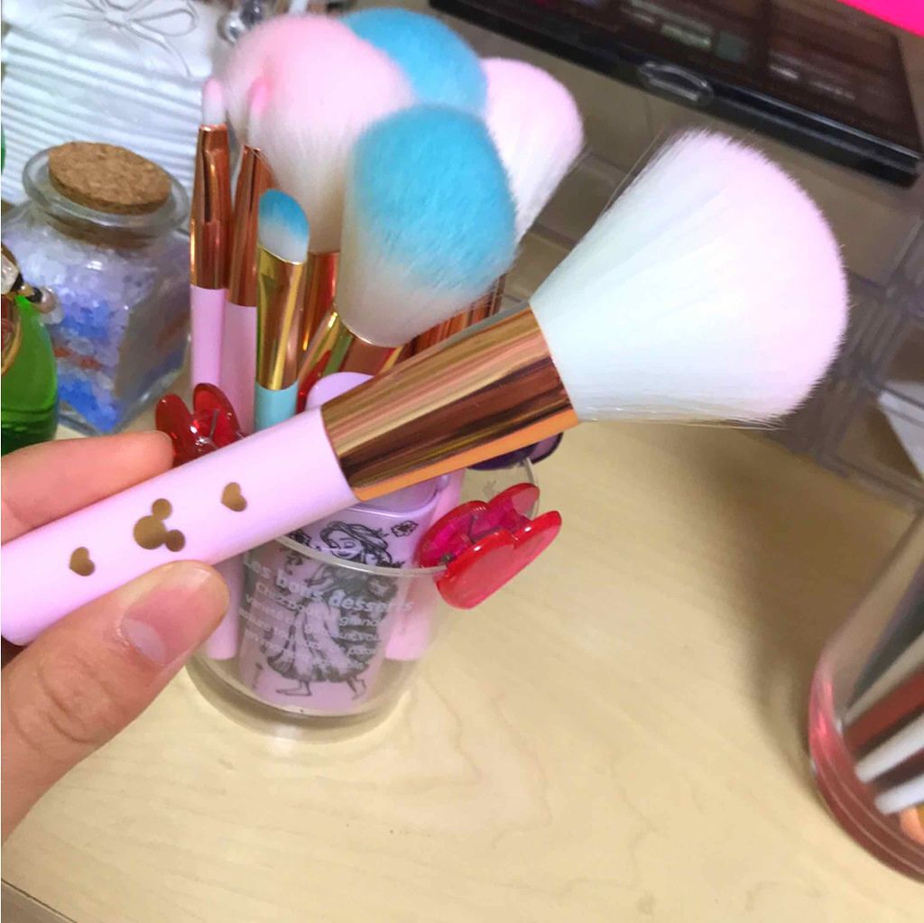 ごくふわっ ミッキーブラシ/DAISO/メイクブラシを使ったクチコミ(2枚目)