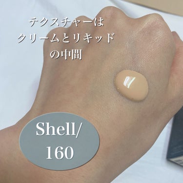 シンクロスキン セルフリフレッシング ファンデーション 160 Shell/SHISEIDO/リキッドファンデーションを使ったクチコミ（3枚目）