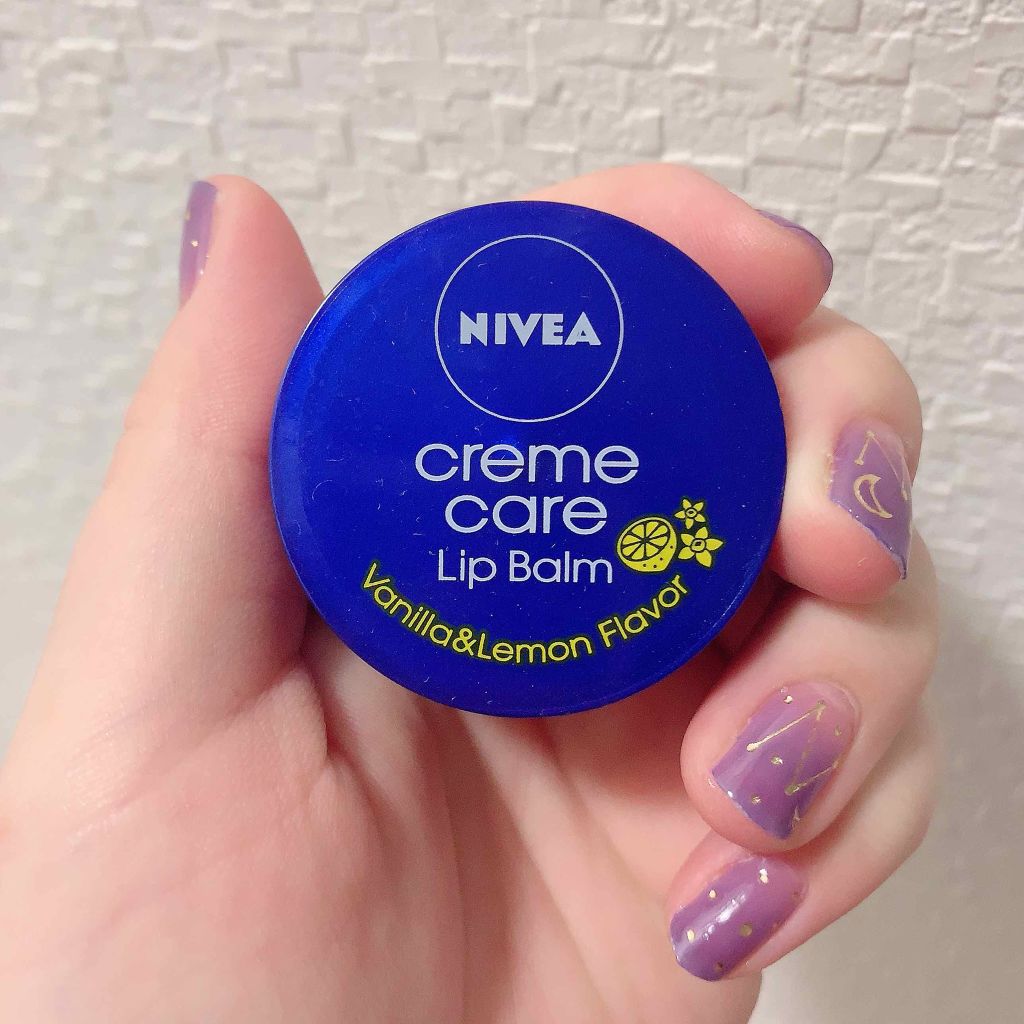 ニベア クリームケア リップバーム バニラ&レモンの香り/ニベア/リップケアを使ったクチコミ（1枚目）