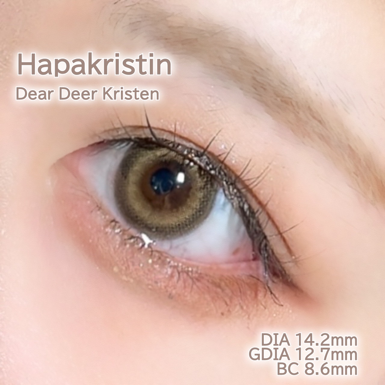 Dear Deer Kristen 1month/Hapa kristin/ワンデー（１DAY）カラコンを使ったクチコミ（3枚目）
