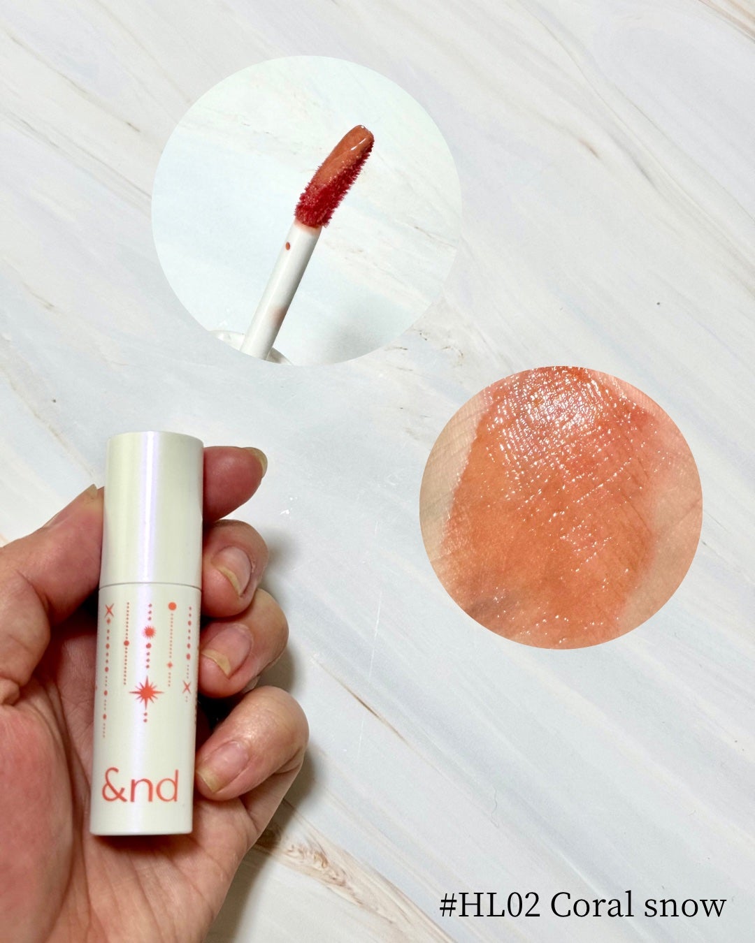 アンドバイロムアンド グラッシーボムティント/&nd by rom&nd/リップティントを使ったクチコミ(4枚目)