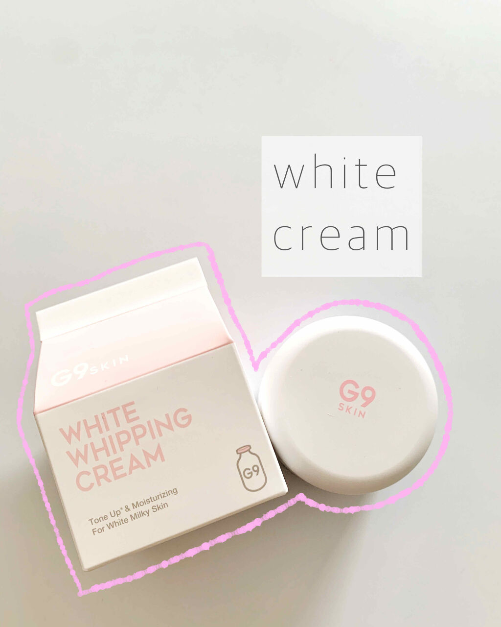 WHITE WHIPPING CREAM(ウユクリーム)/G9SKIN/化粧下地を使ったクチコミ（1枚目）