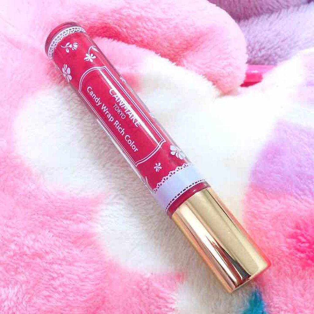 キャンディラップリッチカラー 01 スモーキーローズ/キャンメイク/リップグロスを使ったクチコミ（1枚目）