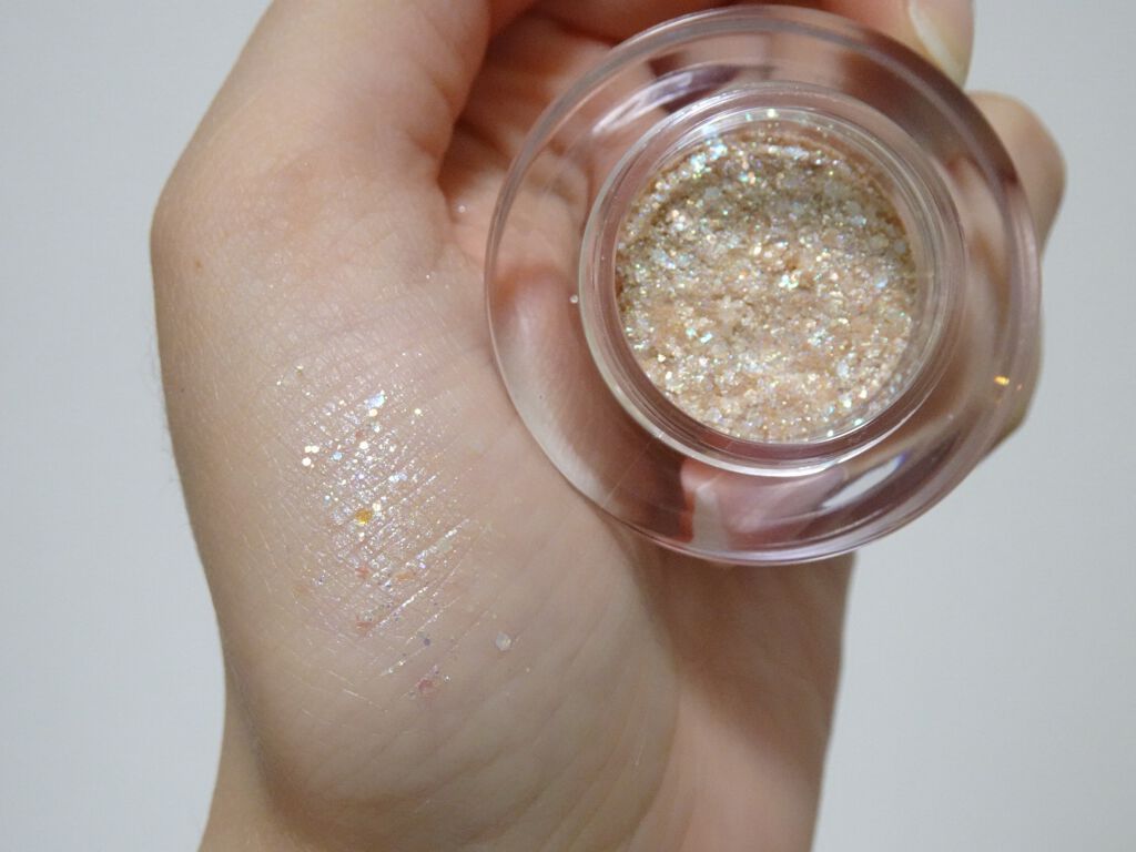 ネイミングスパークルアイグリッターポット BGG01 SUGAR/NAMING./グリッターを使ったクチコミ（2枚目）