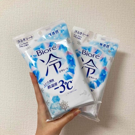 冷シート 無香性/ビオレ/ボディシートを使ったクチコミ(1枚目)