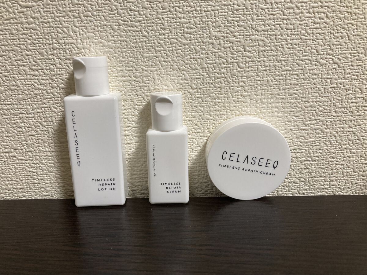 タイムレスリペア 未来肌おためしセット/CELASEEQ/スキンケアキットを使ったクチコミ（1枚目）