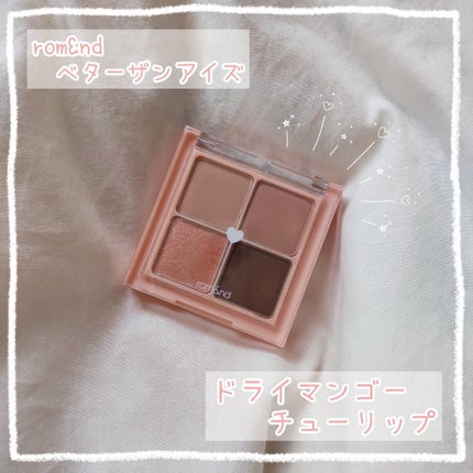 ベターザンアイズ/rom&nd/アイシャドウパレットを使ったクチコミ(1枚目)