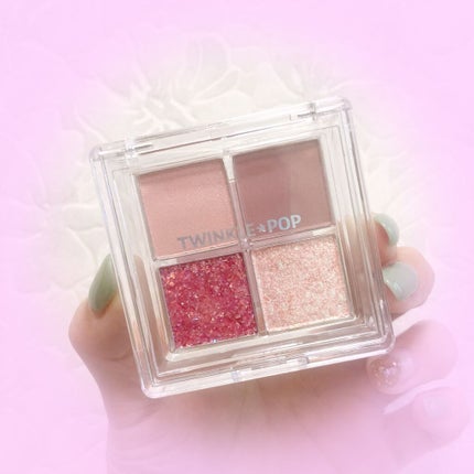 TWINKLE POP Pearl Flex Glitter Eye Palette/CLIO/アイシャドウパレットを使ったクチコミ(2枚目)