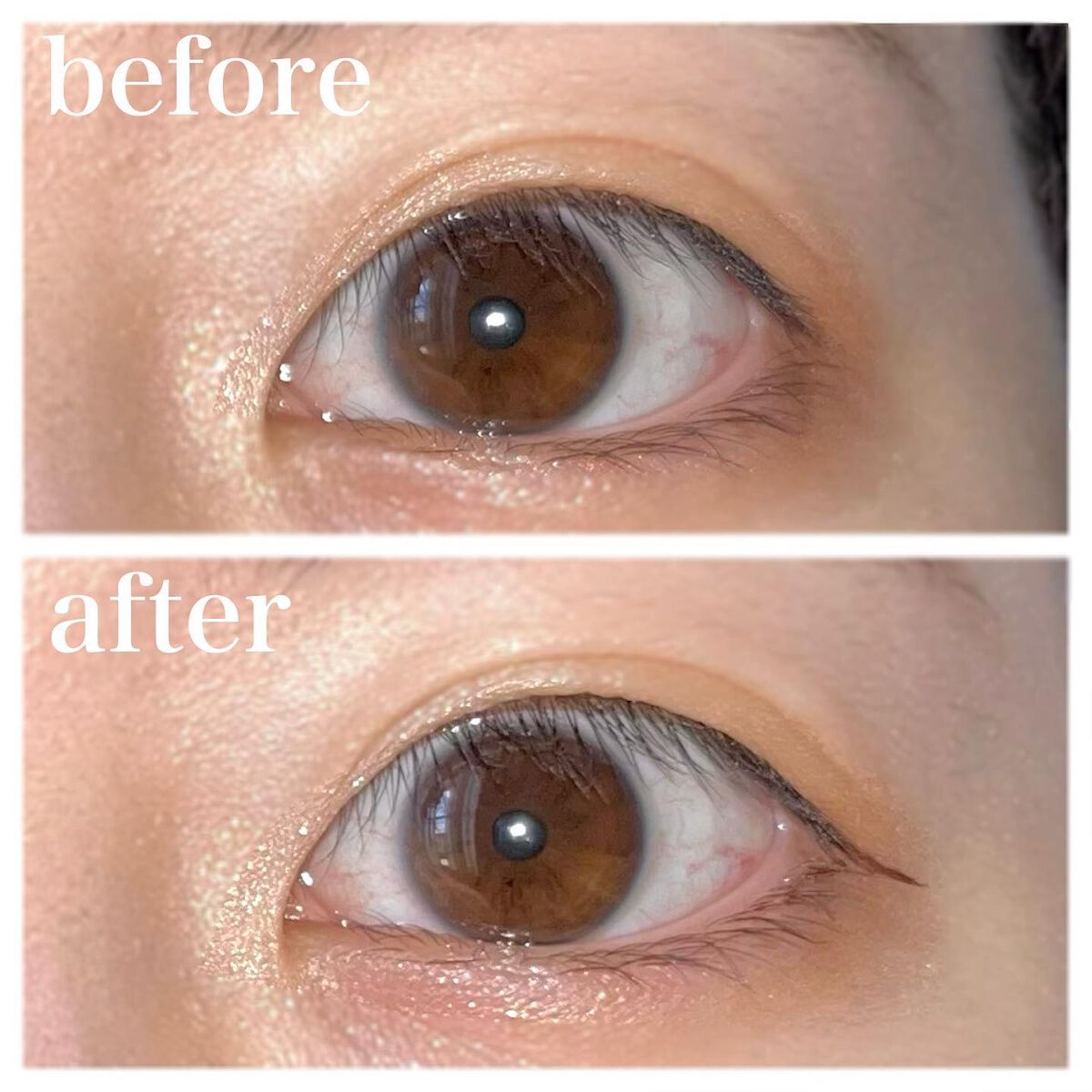 「密着アイライナー」ショート筆リキッド/デジャヴュ/リキッドアイライナーを使ったクチコミ(5枚目)