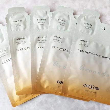 ディープモイスチャー マスク (ケアクリーム付き)/cerXcer/シートマスク・パックを使ったクチコミ(5枚目)