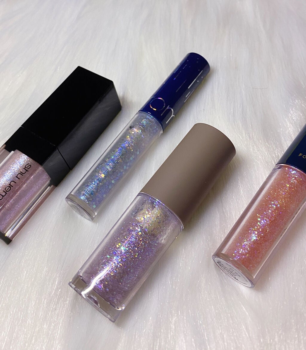 リキッド グリッター シャドウ/rom&nd/グリッターを使ったクチコミ(2枚目)