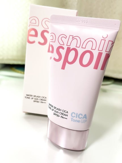 espoir ウォータースプラッシュシカトーンアップクリームのクチコミ「espoir ウォータースプラッシュ
シカトーンアップクリームAD
少しピンク.....」(3枚目)