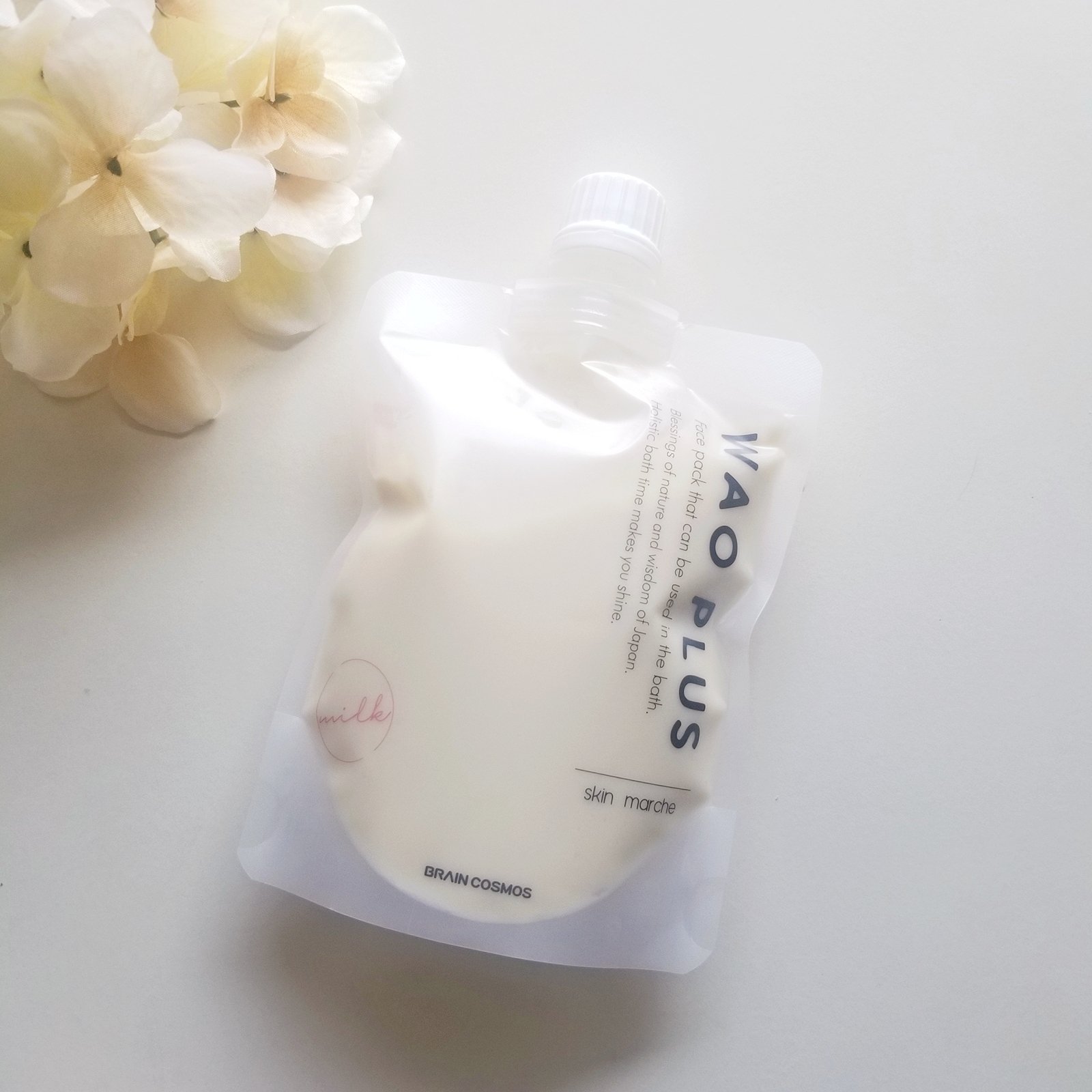 skinmarche WAOPLUS プラントベースミルクブースターマスク/ブレーンコスモス/洗い流すパック・マスクを使ったクチコミ（1枚目）